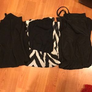 3 Black jumpsuits set
